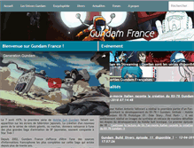 Tablet Screenshot of gundam-france.com